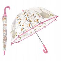 Parasol przeciwdeszczowy Dziecięcy Parasolka przezroczysta SASSI Królik