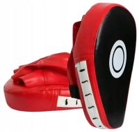 Боксерская лапа щит тренер профилированная тренировочная ММА Бусидо кожа 1шт