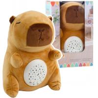 MASKOTKA KAPIBARA MIŚ PRZYTULANKA PROJEKTOR GWIAZD USPOKAJACZ PLUSZAK SZUMI