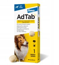 ADTAB Tabletki do rozgryzania dla psa 22-45kg na pchły i kleszcze 900mg