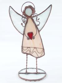 Anioł witrażowy - figurka I
