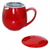 Глянцевый чайный набор Красная чашка infuser подарок