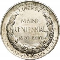 WN USA 1/2 dolara 1920 Maine Centennial