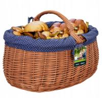 KOSZYK KOSZ WIKLINOWY NA GRZYBY DO LASU Z UCHWYTEM PIKNIKOWY PIKNIK ZBIORY