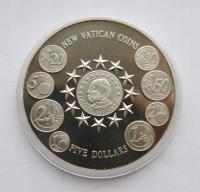 LIBERIA 5 $ 2002 MONETY WATYKANU JAN PAWEŁ II OD 1 ZŁ