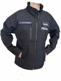 Полицейская куртка softshell, темно-синяя 3XL New - боковые молнии для оружия