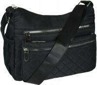 Женская сумка через плечо, вместительная стеганая черная сумка