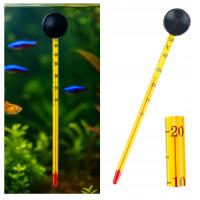 TERMOMETR DO AKWARIUM NA SZYBĘ SZKLANY Z PRZYSSAWKĄ – DOKŁADNY POMIAR