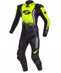 TSCHUL 585 SKÓRZANY KOMBINEZON Z GARBEM r. 52 /