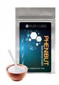 KUSHLAB | PHENIBUT Phenyl-GABA | relaks, regeneracja, sen | 100g + miarka