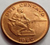 2261 - Filipiny 1 centavo, 1962