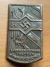 Odznaka H - J I Franken - Ostmark Treffen Norymberga 22 - 23.7 1933