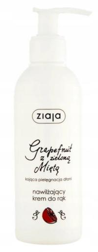 Ziaja, Nawilżający krem do rąk, grapefruit z zieloną miętą, 200 ml