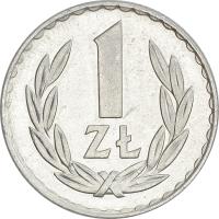 13.PRL, 1 ZŁOTY 1975 Z.Z.M. mennicza