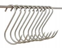 Hak do wędzenia haki wędzarnicze Stalowe typu S mocne grube 15cm 20 sztuk