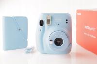FujiFilm Instax Mini 11 Sky Blue + pokrowiec i album na zdjęcia