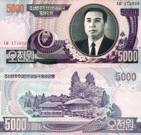 # KOREA PÓŁNOCNA - 5000 WON - 2006 - P-46 - UNC