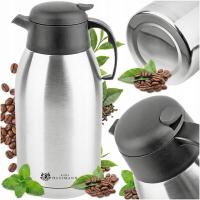 TERMOS DZBANEK KONFERENCYJNY 2L NA GORĄCE ZIMNE NAPOJE KAWA HERBATA STALOWY