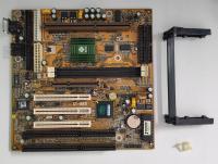 Материнская плата Soyo Sy-61eb ретро Baby AT intel 440ex Slot 1 Slot-242 ISA SDR