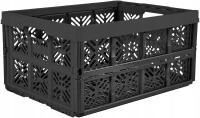 Корзина универсальная коробка пластик складной черный