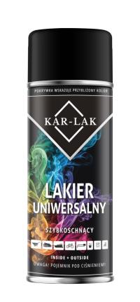 Lakier akrylowy Car-Lac czarny mat spray 400 ml