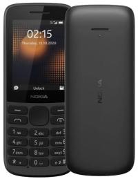 Мобильный телефон Nokia 215 64 МБ / 128 МБ 4G (LTE) черный
