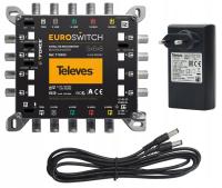 MultiSwitch 5 / 8 выходов Televes EUROSWITCH 5 x 8 источник питания DC 12V 732101