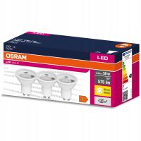 3x Żarówka LED GU10 6,9W = 50W 575lm 2700K Ciepła 120° OSRAM VALUE