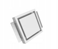 ANEMOSTAT Podtynkowy Bezramkowy NAWIEWNO-WYWIEWNY GIPSOWY 100mm KVADRO D100