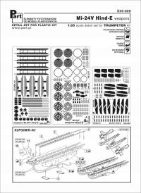 Part S35-020 1/35 Mi-24V Hind E uzbrojenie (Trumpeter)