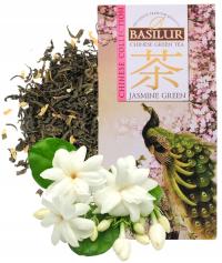 Базилур Жасмин зеленый чай жасмин зеленый листовой китайский - 100 г