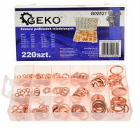 Медные шайбы-набор 220ШТ GEKO G02821