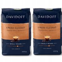 Kawa ziarnista Davidoff Cafe Crema Elegant 500g x2 ZESTAW 1kg