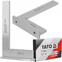 YATO KĄTOWNIK ŚLUSARSKI 90° STALOWY 200x130mm PŁASKI DIN 875/II ZE STOPKĄ