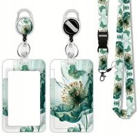 Dla medyka - Etui na kartę / identyfikator / smycz / klips z motywem motyla