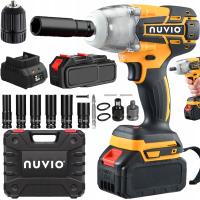 Klucz Udarowy Akumulatorowy Bezszczotkowy Nasadki 2X Aku Mocny 300Nm Do Kół