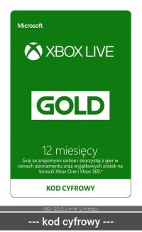 Xbox Live Gold / Xbox Game Pass Core na 12 miesięcy