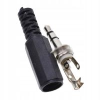 3.5mm 3Pole 2pcsAudio Male Plug Jack Balance Plug FOR Microphone Headp Plug