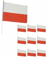 Польский флаг ткань Польша национальный флаг 21X14CM набор 10шт