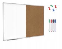 Tablica magnetyczna suchościeralna korkowa 70x100 typu COMBI PROMOCJA!