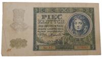 Старая Польша коллекционная банкнота 5 зл 1941
