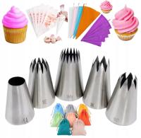 Tylki Cukiernicze Duże 5szt Rękaw Silikonowy 30cm 5szt. Rękaw jed.