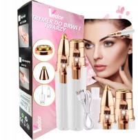 Depilator do brwi Vedor akumulatorowy z oświetleniem, czas pracy 70 min