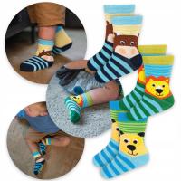 Красочные носки для животных SOXO забавные носки для детей ABS R. 22-24