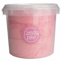 Сладкая вата розовая 1л в подарочном ведре сладости пушистая