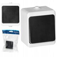 Włącznik światła hermetyczny pojedynczy natynkowy Aquatic Mini IP54