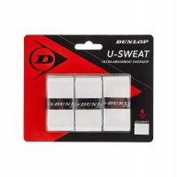 OWIJKI TENISOWE ZEWNĘTRZNE DUNLOP U-SWEAT NEW BIAŁE 3 szt