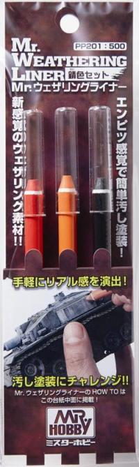 GUNZE PP201 MR.WEATHERING LINER RUST COLOR SET