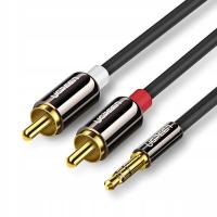Kabel Ugreen 10590 minijack (3,5 mm) - 2x RCA (cinch) 3 m