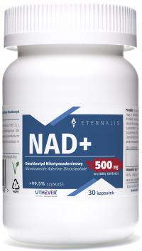 NAD+ UTHEVER(r) (Dinukleotyd Nikotynoamidoadeninowy) Eternalis 500mg 30 kps
